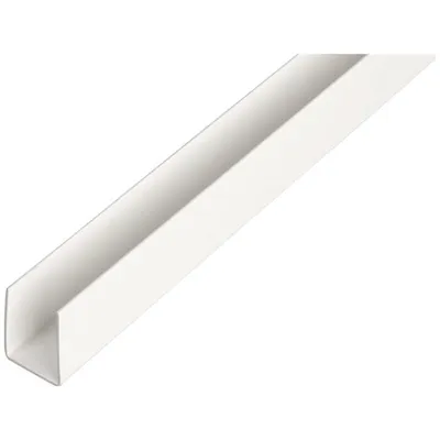 U -PROFIL PVC, BIJELI 1M 12X10X1mm