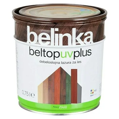 Belinka Beltop UV lazura za zaštitu drveta 98 crvena 750 ml