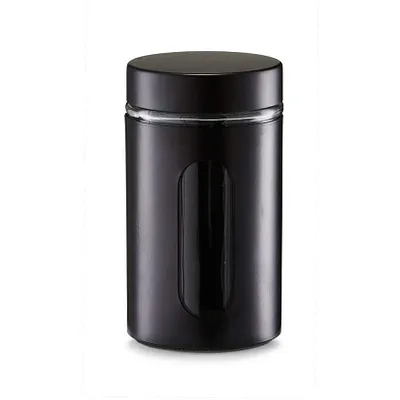 Doza kuhinjska crna 900 ml Ø10,2x18 cm