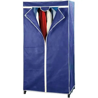 Platneni ormar za garderobu plavi 75x150x50 cm Air