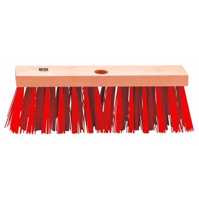 LUX metla ulična 29 cm crvena