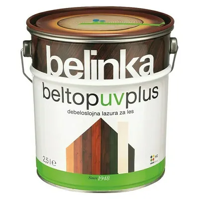 Belinka Beltop UV lazura za zaštitu drveta 99 bijela 2,5 l