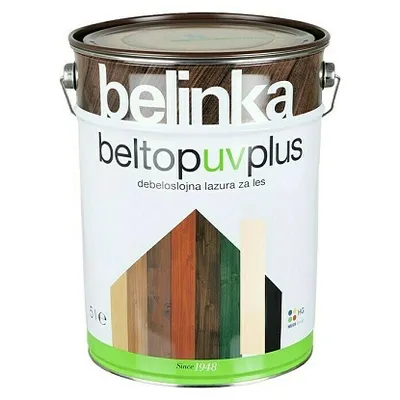 Belinka Beltop UV lazura za zaštitu drveta 99 bijela 5 l
