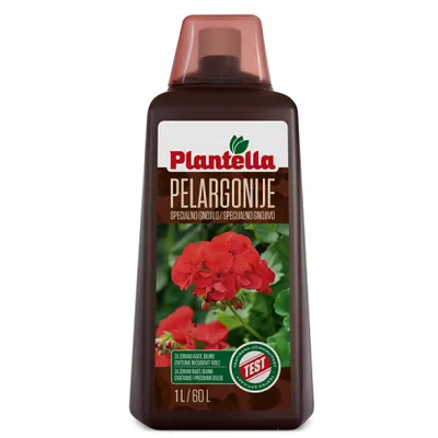 Plantella tekuće specijalno gnojivo za pelargonije 1 l