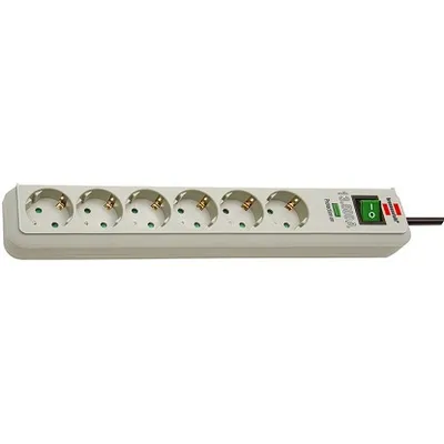 Brennensthul Eco-Line produžni kabal sa prenaponskom zaštitom sivi H05VV-F3G1.0