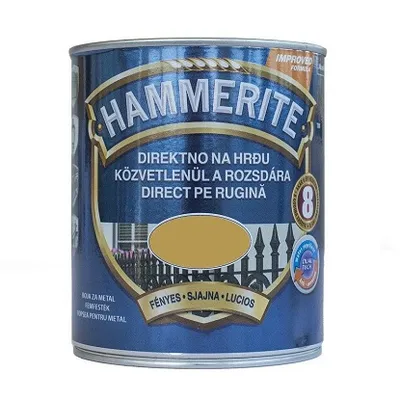 Hammerite sjajni lak 3u1 zlatna 750 ml