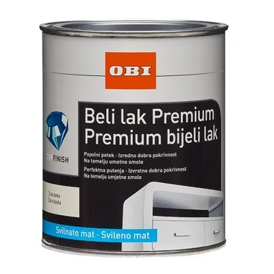 OBI Premium lak bijeli mat 375 ml