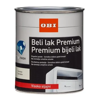 OBI Premium lak bijeli visoki sjaj 375 ml