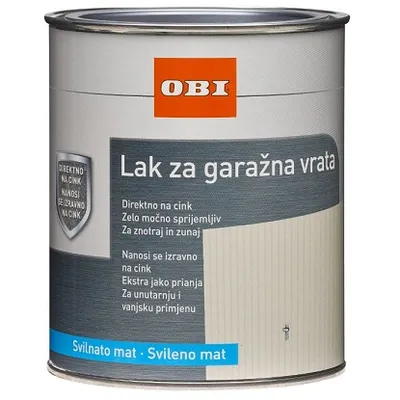 OBI lak za garažna vrata mat bijeli 750 ml