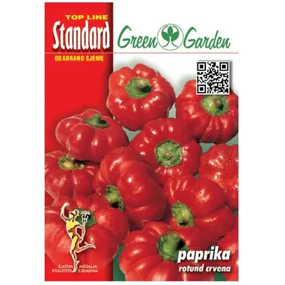 Sjemenska kesica povrća paprika rotund crvena