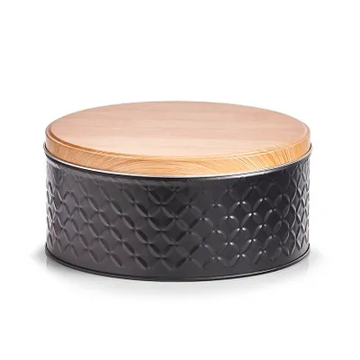 Box Scandi metalni crni Ø20x9,3 cm