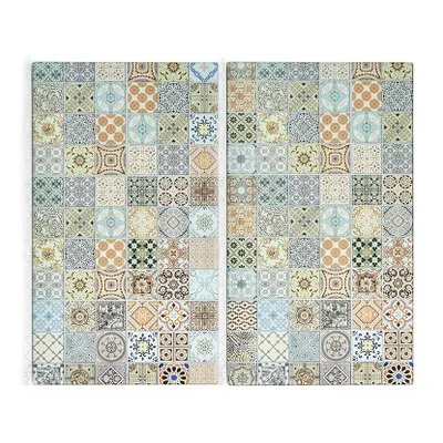 Staklena daska za rezanje 30x52cm Mosaic set 2 kom