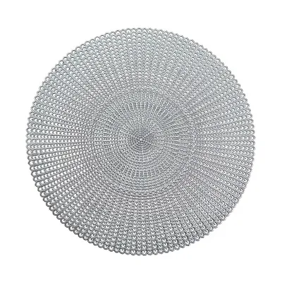 Podmetač PVC okrugli srebrni Ø 41 cm