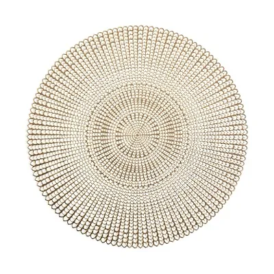Podmetač PVC okrugli zlatni Ø 41 cm