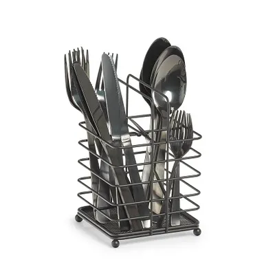 Sušilo escajga crno metalno 11,5x11,5x17,6 cm