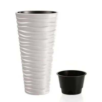 Sasksija sa uloškom SAND SLIM 34,9 cm bijela