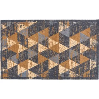 Prostirka Miabella 66 x 110 cm Dreiecke Grau-Braun