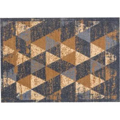 Prostirka Miabella 50 x 70 cm Dreiecke Grau-Braun