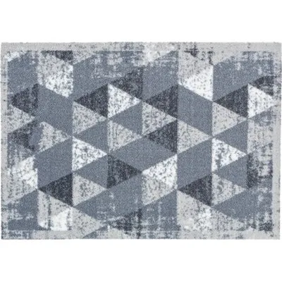 Prostirka Miabella 50 x 70 cm Dreiecke Hellgrau