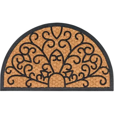 Otirač za obuću Coco Deluxe Light 45 cm x 75 cm Relief polukružni