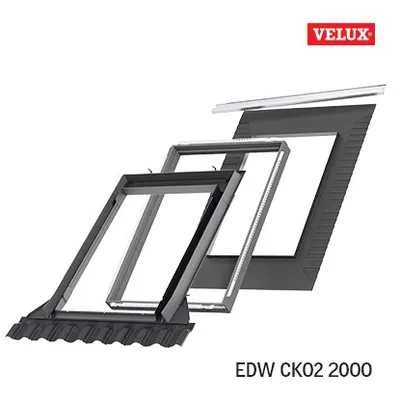 Velux set opšav i izolacija EDW 55 x 78 cm za valoviti krovni pokrivač