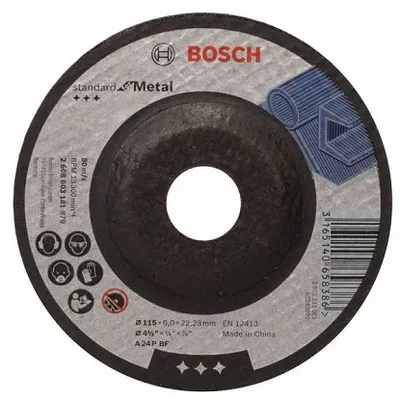 BOSCH Brusna ploča  metal 125 mm/6