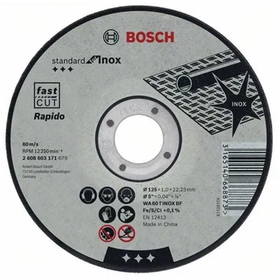 BOSCH rezna ploča LPP Inox 125/1mm