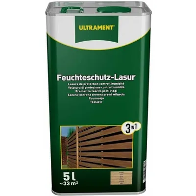 Ultrament zaštitna lazura za drvo 3u1 bor 5 l