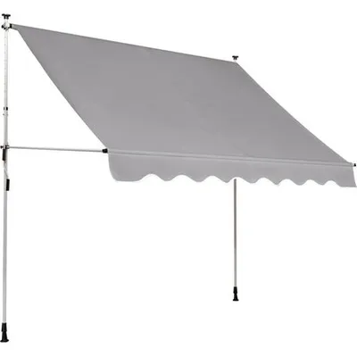 Stezna tenda 2,5x1,5m srebrno siva