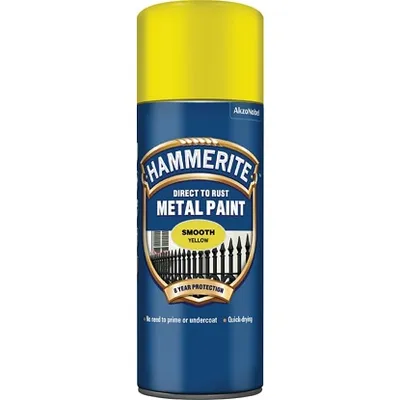 Hammerite sprej 3 u 1 sjajni lak žuti 400 ml