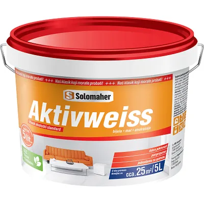 Aktiv Weiss boja za zidove bijela 5 l