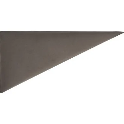 Zidni tekstilni panel trougao 15 cm x 30 cm Stone Grey Velvet