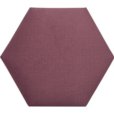 Zidni tekstilni panel 30 cm x 30 cm Berry Velvet šestougao