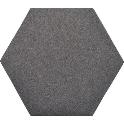 Zidni tekstilni panel 30 cm x 30 cm Stone Grey šestougao