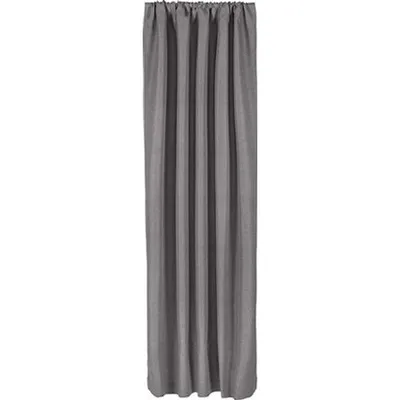 Zavjesa set od 2 kom 135 x 250 cm boja tamno siva