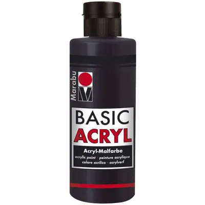 Basic Acryl 80ml crna