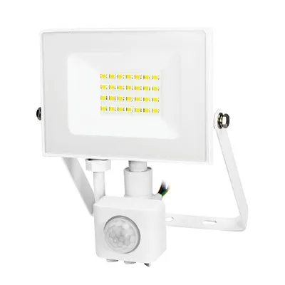 LED reflektor 20W s detektorom pokreta IP44 bijeli