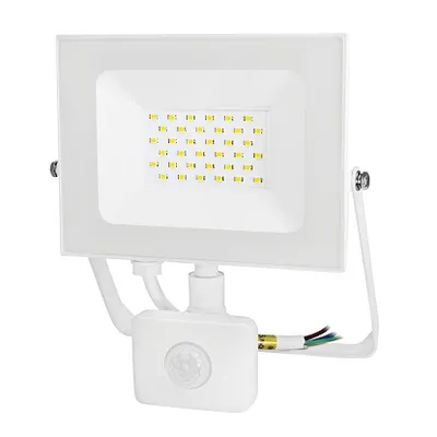LED reflektor 30W s detektorom pokreta IP44 bijeli