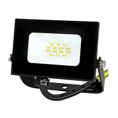 LED reflektor 10W 4000K IP65 crni