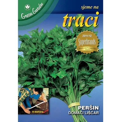 Sjeme na traci peršin domaći lišćar