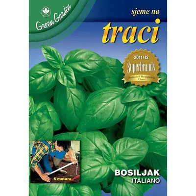 Sjeme na traci bosiljak italiano