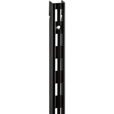 Metalna zidna šina 2 reda 100 cm crna