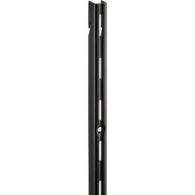 Metalna zidna šina 1 red 100 cm crna