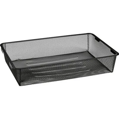 Metalna mrežasta košara 12 x 39 x 60 cm mat crna