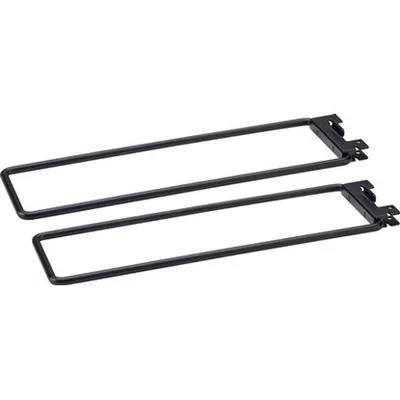 Metalna pregradna šipka 10 x 31,5 cm crna set 2 komada