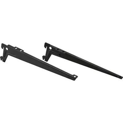 Metalni set nosača 1 red 28 cm crni