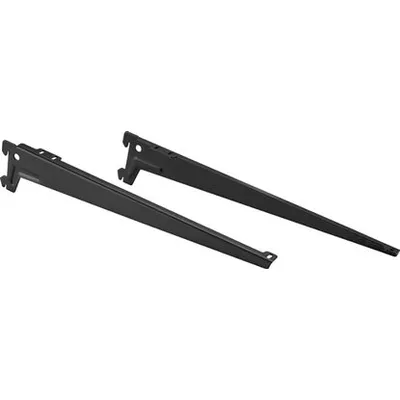 Metalni set nosača 1 red 38 cm crni