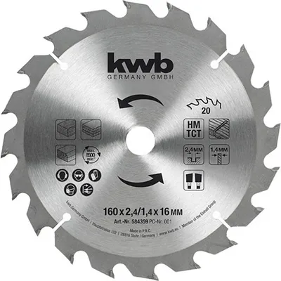 KWB List za cirkular 160x16 mm