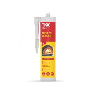 TKK Seal visikotemperaturni silikon 1600°C crni 300 ml
