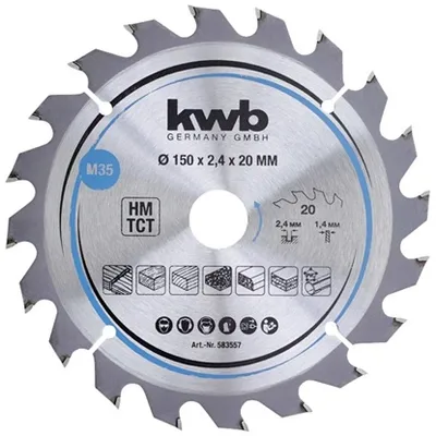 KWB list kružne pile/cirkulara 150 x 2.4/1.4 x 20